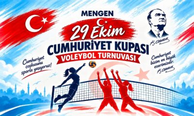 Mengen’de Cumhuriyet Kupası Voleybol Turnuvası Düzenleniyor