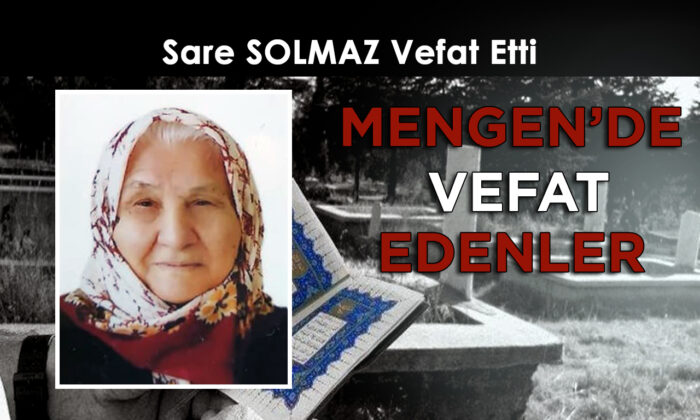 Sare SOLMAZ Vefat Etti
